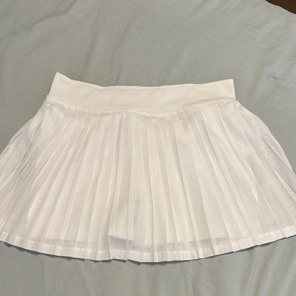 FP Movement Women's Rally Ruffle Mini Skirt, White - Picture 2 of 8